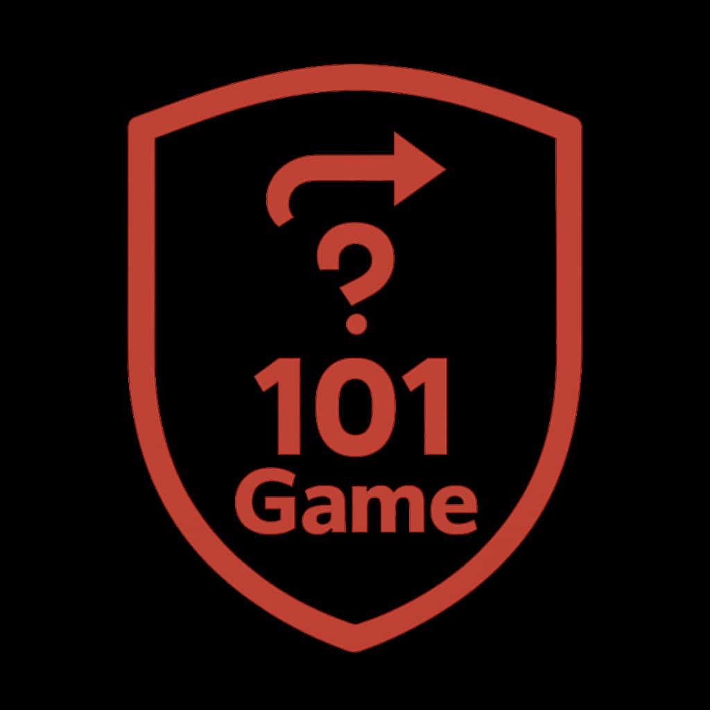 An icon representing guidance for 101 Game navigation.