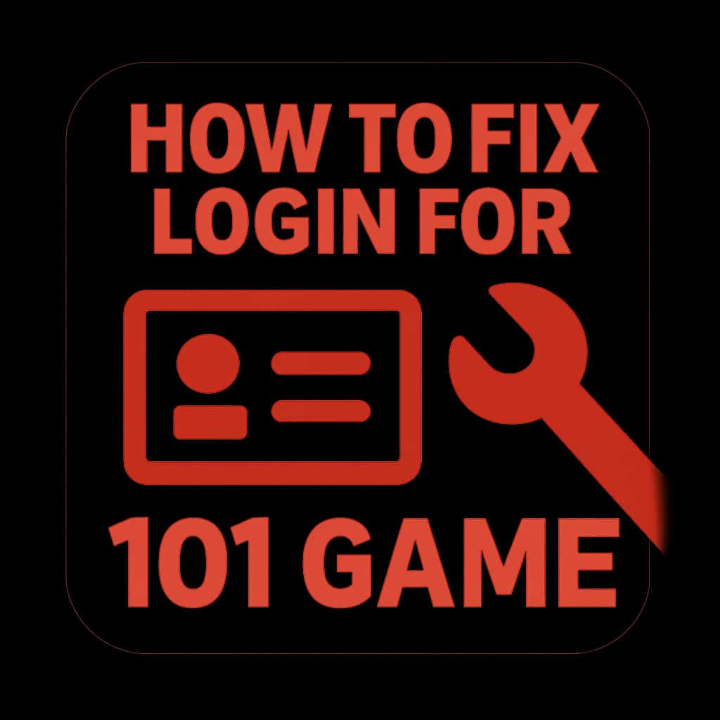 A simple icon depicting How to Fix Login for 101 Game.