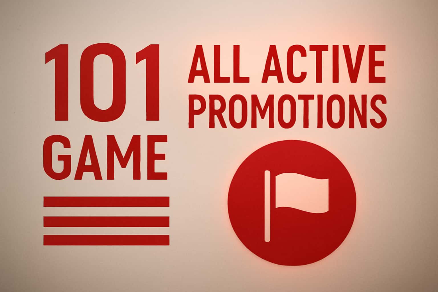An informative graphic illustrating promotions on the 101 Game platform.