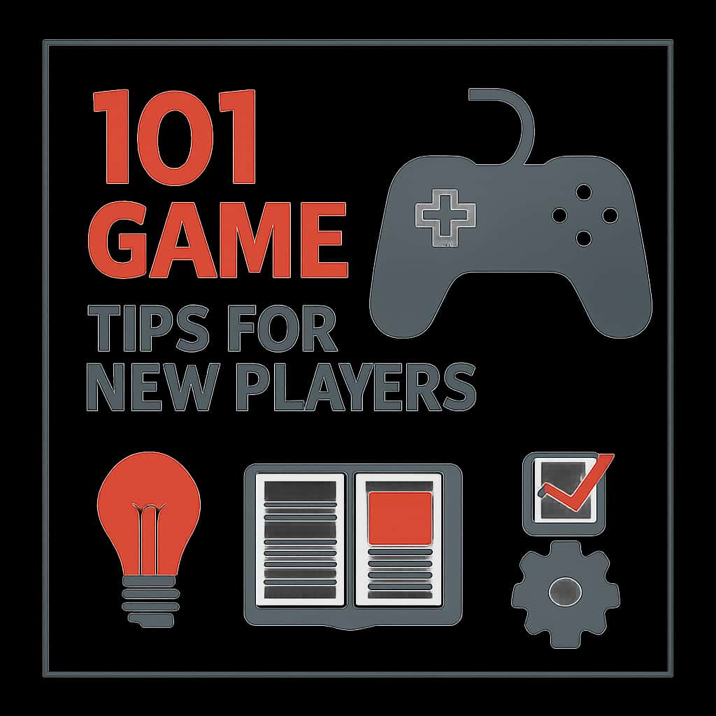 Illustration explaining a section of 101 Game Tips for New Players.