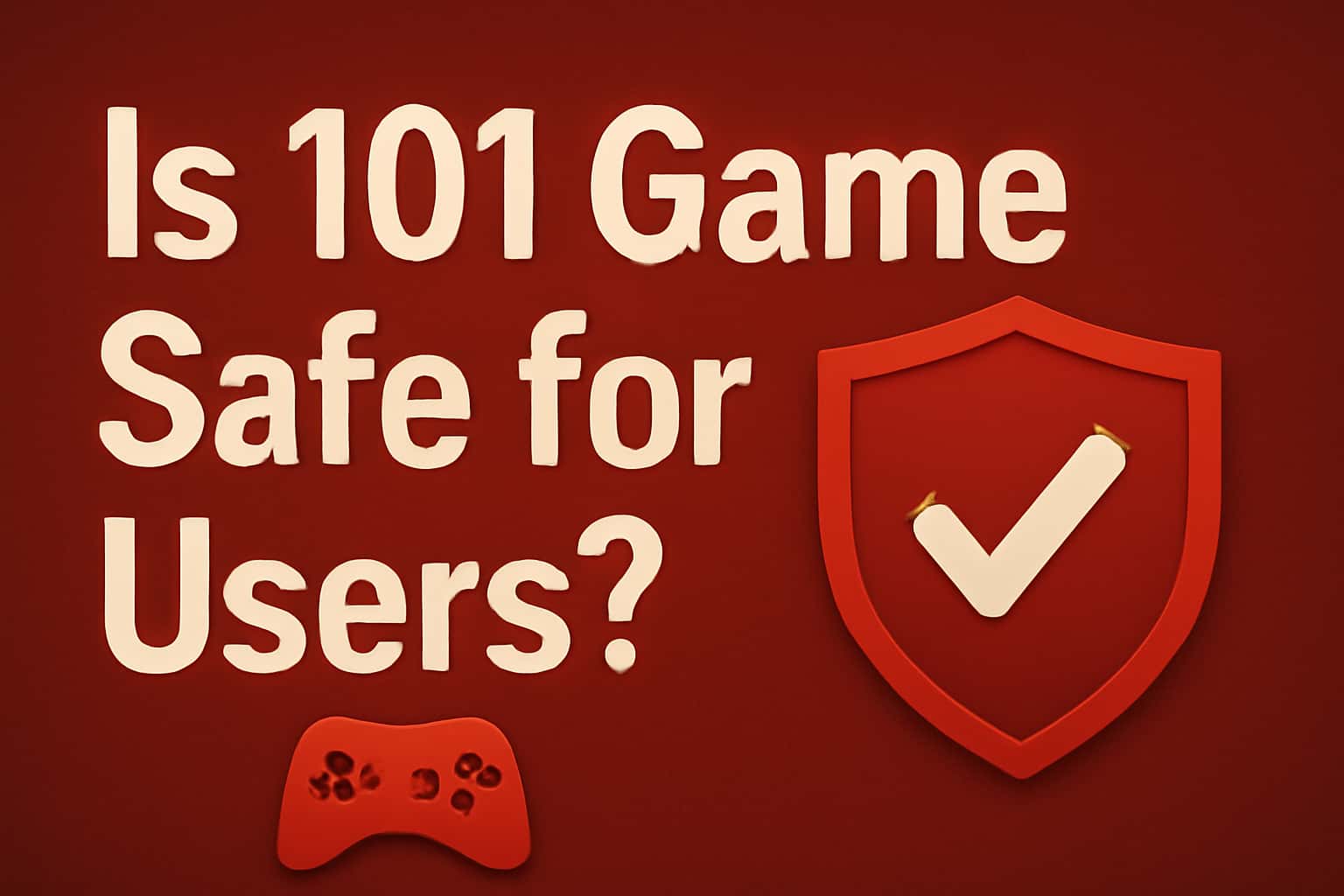 A neutral scene depicting the safety aspects of 101 Game with the text '101 Game' displayed prominently.