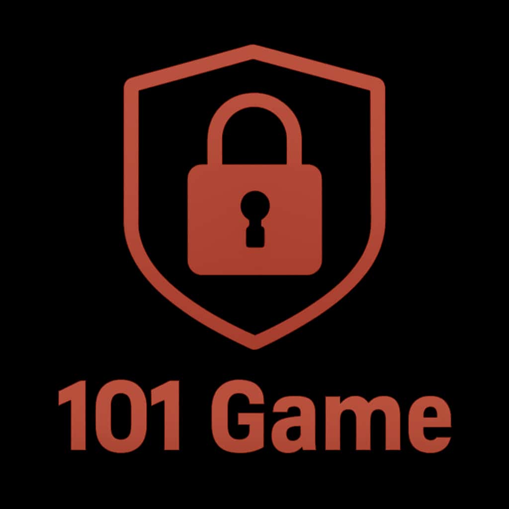 An icon representing security and protection for 101 Game accounts.