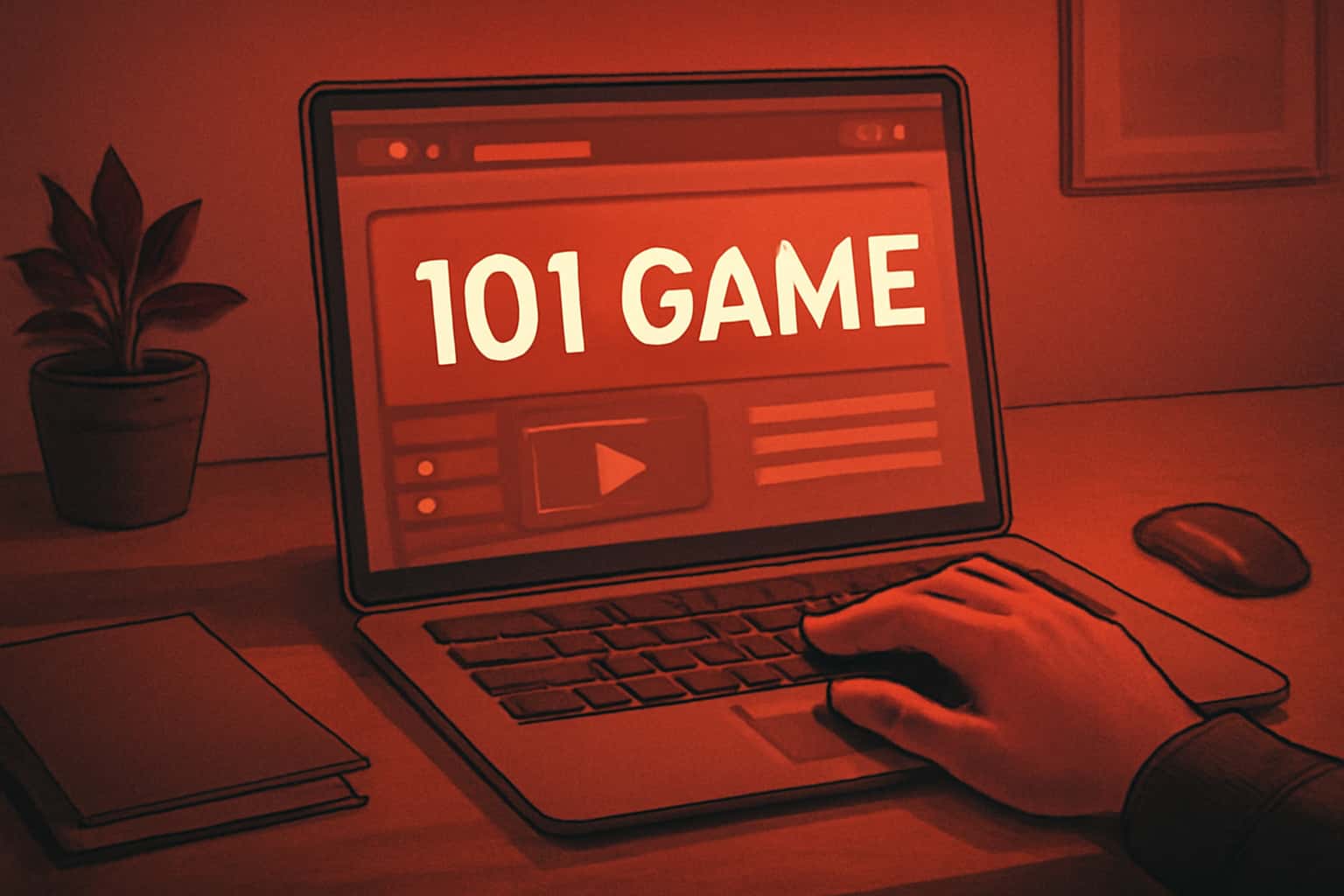 An informative illustration depicting the 101 Game Platform navigation.