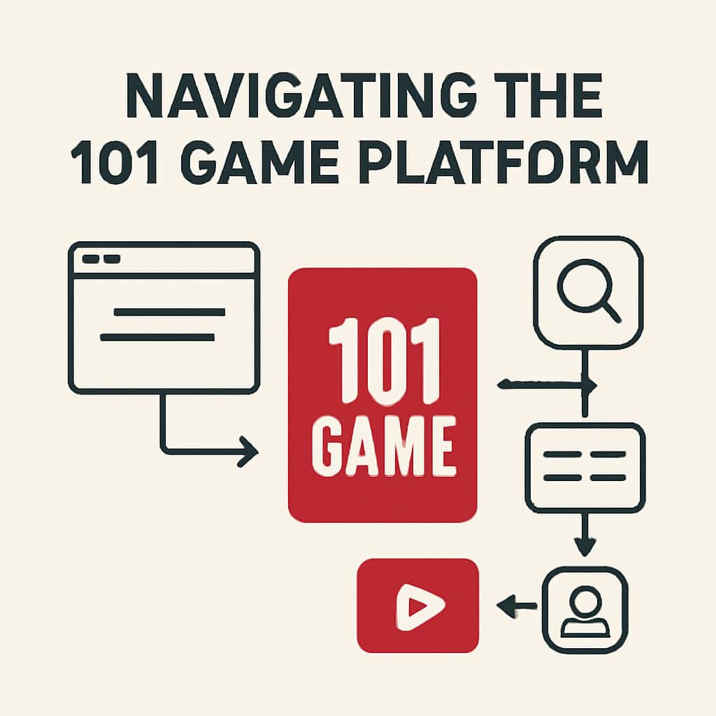 A diagram illustrating the features of the 101 Game Platform.