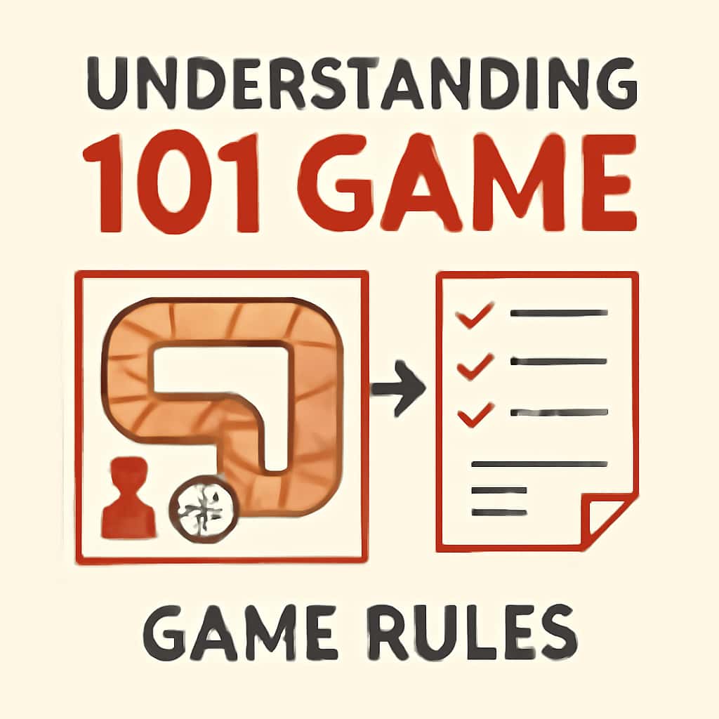An educational diagram of 101 Game rules.