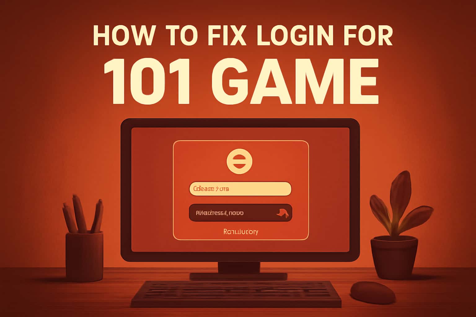 An informative visual representation for How to Fix Login for 101 Game.